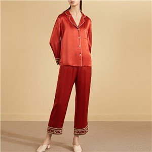 Conjunto de pijama para mujer 100 % seda de morera